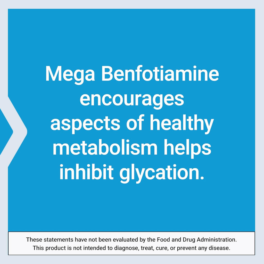 Life Extension Mega Benfotiamine 250 mg, 120 Cápsulas - Vitamina B1 Liposoluble
