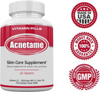 Acnetame pastillas para el acné - Suplemento vitamínico para el acné - 60 cápsulas