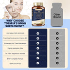 Totaria NMNH (Dihidronicotinamida Mononucleótido) con Niacinamida, Quercetina y Trans-Resveratrol – 240 Cápsulas