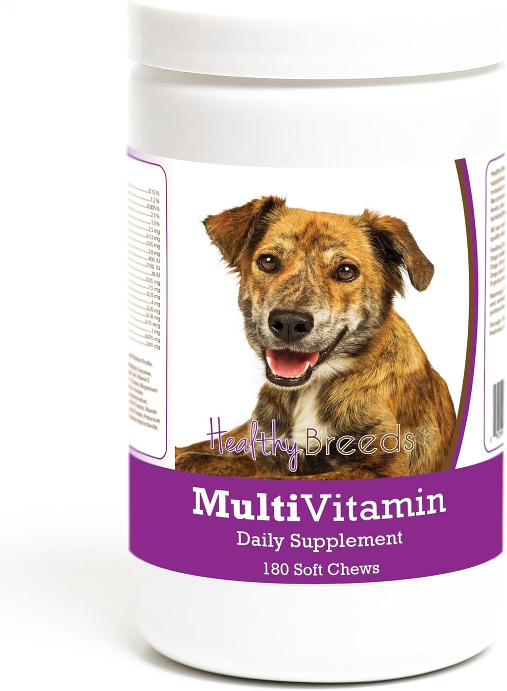 Healthy Breeds Plott Multivitamínico Masticable Suave para Perros (180 unidades)