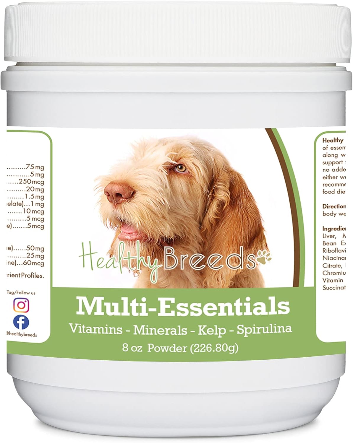Healthy Breeds Multi-Essentials en Polvo para Perros - Suplemento de Vitaminas, Minerales y Antioxidantes - 227 g