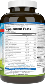 Carlson Cardio Complete - Multivitamínico Avanzado para la Circulación y Salud Cardíaca, 180 Comprimidos