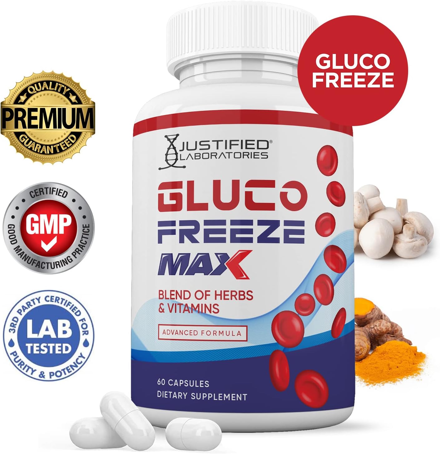 (3 Pack) Glucofreeze Max Advanced Formula 1295MG 180 Cápsulas