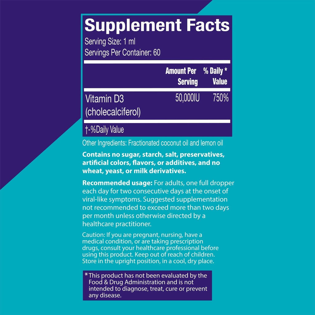 I'm Powered Two Day Gotas de Vitamina D3 - 50.000 IU, 2 oz