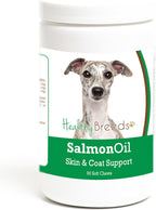 Healthy Breeds Whippet Aceite de Salmón Masticables Blandos 90 Unidades