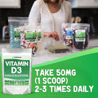 XPRS Nutra Vitamina D3 en Polvo (Colecalciferol) - Sin Sabor - 227 g