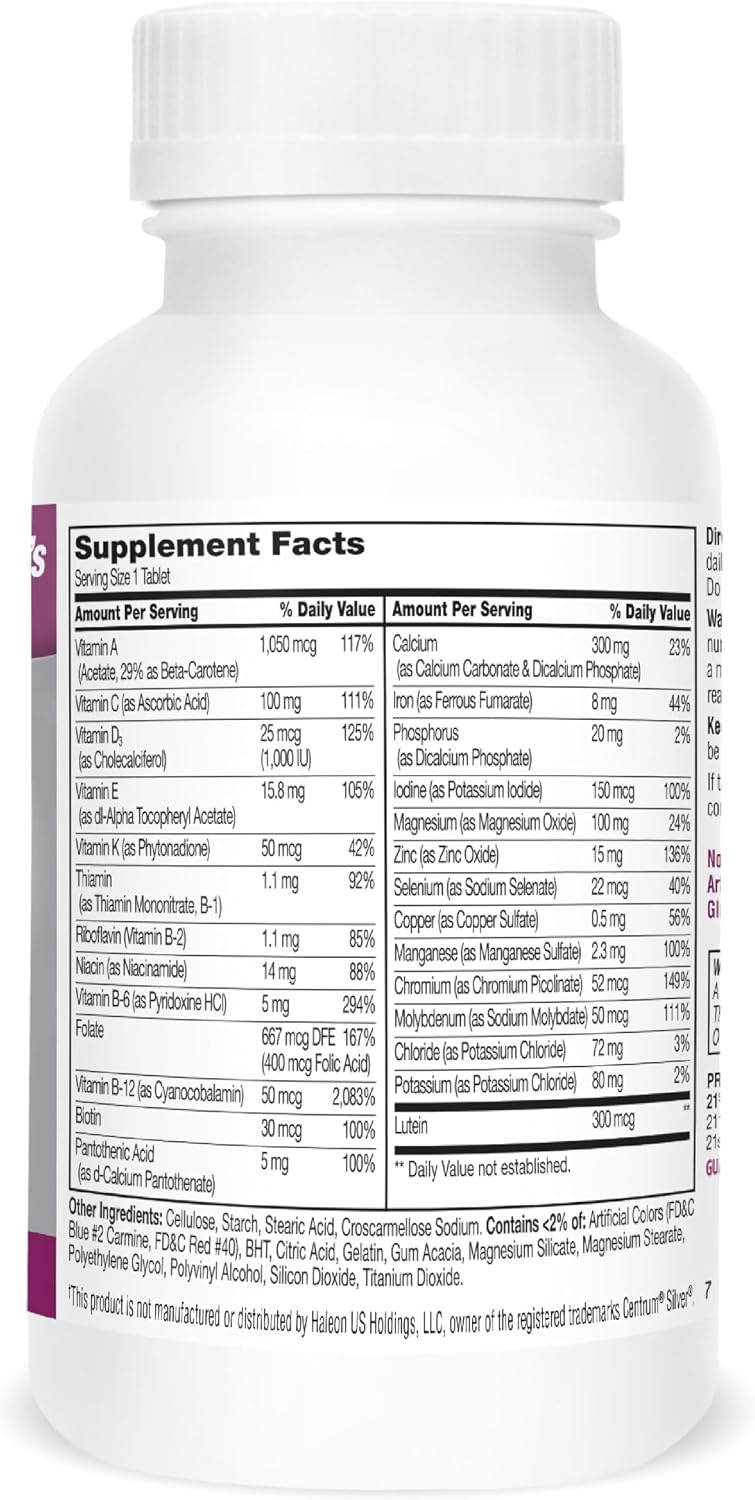21st Century Sentry Senior Women 50+ Multivitamínico, 100 Comprimidos