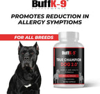 True Champ 2.0 Suplemento para el desarrollo muscular en perros, Cápsulas de apoyo al bienestar canino para todas las razas (30 Cápsulas vegetales)