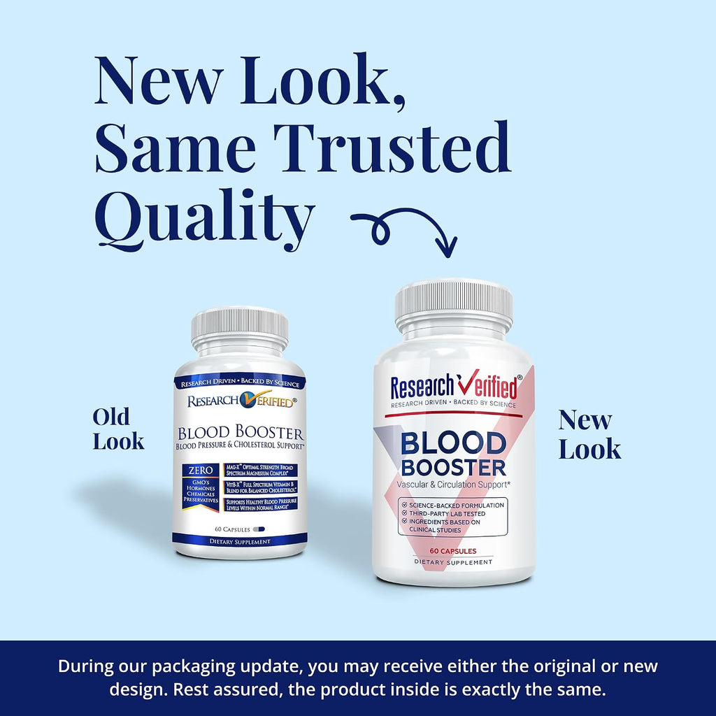 Research Verified Blood Booster - 180 Cápsulas (3 Meses)