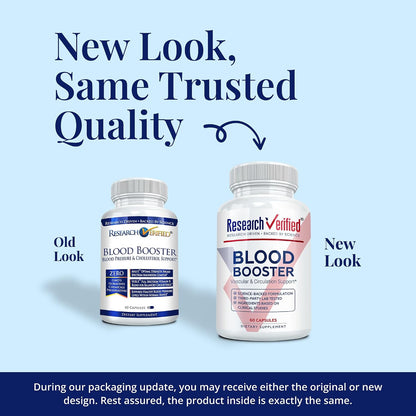 Research Verified Blood Booster - 180 – Vitaminas del grupo B (B1, B3, B5, B12, folato y biotina): Contribuyen al – Image 2