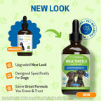 Pet Wellbeing Milk Thistle para Perros - Cardo Mariano Orgánico, Apoya la Función Hepática y la Desintoxicación - Certificado NASC - 118 ml
