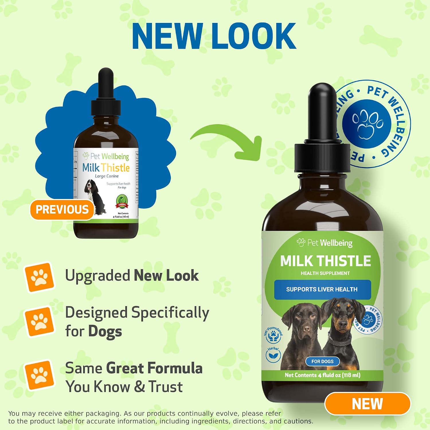 Pet Wellbeing Milk Thistle para Perros - Cardo Mariano Orgánico - 118 ml (4 oz) Líquido