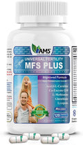 America Medic & Science MFS Plus Suplemento de Fertilidad para Hombres (120 Cápsulas) - Potenciador de Esperma, Apoya Motilidad, Vitaminas Preconcepción con Zinc, CoQ10