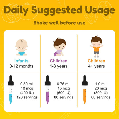 Nuvamin Gotas Líquidas Liposomales de Vitamina A, D3 y K2 para Bebés, Niños y Adultos - 800 UI/mL, 60 ml, Sabor Limón – Image 5