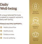 Solgar Female Multiple, 120 Comprimidos - Multivitamínico y Mineral para Mujeres con Fitonutrientes - Apto para Vegetarianos, Sin Trigo, Sin Lácteos, Kosher