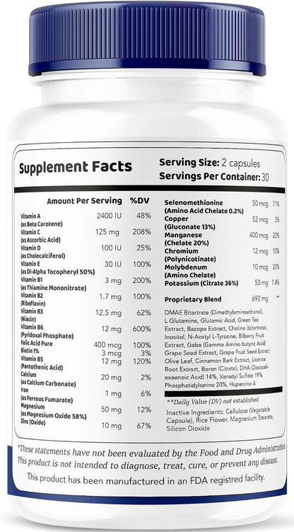 Mindful Wellness Advanced Brain Savior Cápsulas (3 Pack) – 180 Cápsulas – Image 6