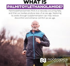 Nootropics Depot Palmitoiletanolamida (PEA) 400mg Cápsulas - Apoyo Articular, Nervioso e Inmune - 180 Cápsulas
