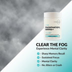 Phosphatidylserine 3X Strength - Suplemento de apoyo cerebral con Alpha GPC y Huperzina A