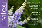 VITEX+ | Complemento de Vitex (Sauzgatillo) para Mujeres | 650mg por Dosis | 60 Cápsulas