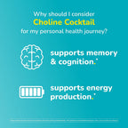 Twinlab Choline Cocktail - Complemento para la salud cerebral y energía, 13.33 oz