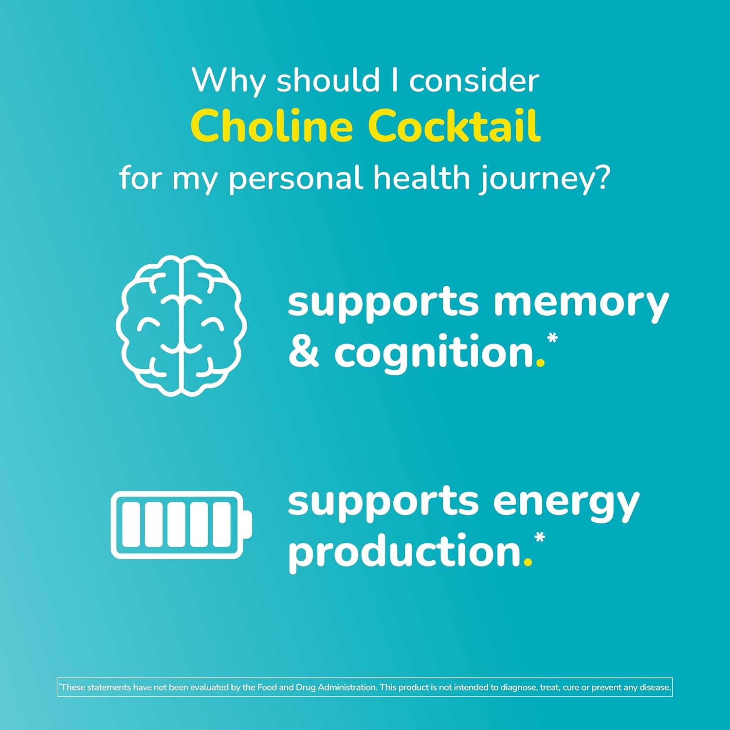Twinlab Choline Cocktail - Complemento para la salud cerebral y energía, 13.33 oz