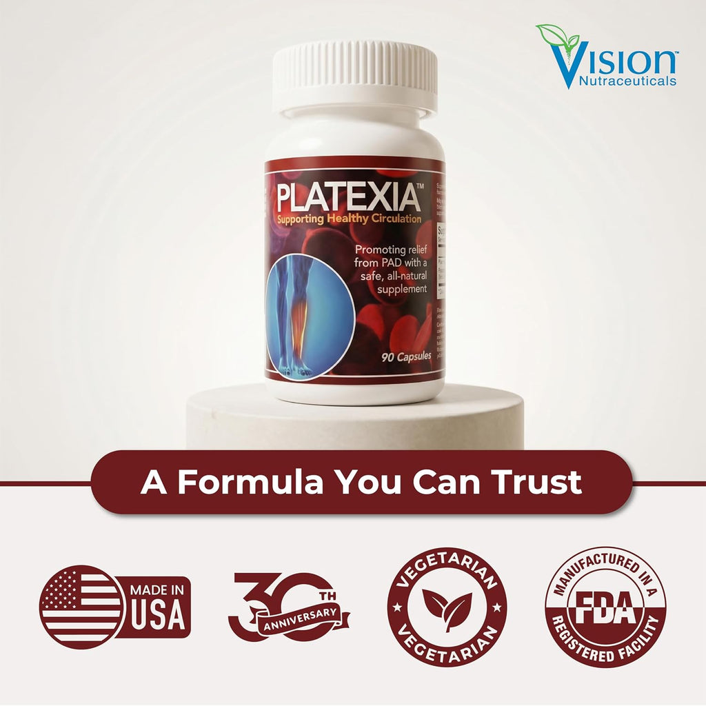 Vision Nutra Platexia con 3.000 FU Nattokinasa NSP-2 | 90 Cápsulas Veganas