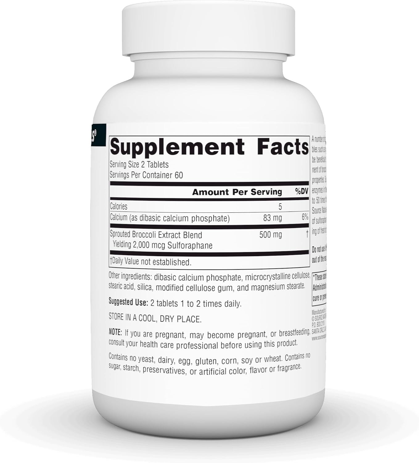 Source Naturals Broccosprouts Extract, 250 mg - 120 Tablets