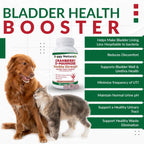 Cranberry D-Mannose para Perros y Gatos - Apoyo Urinario - Tabletas Doble Concentración (60 unidades)