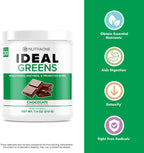 NutraOne Ideal Greens: Suplemento de Superalimentos Verdes en Polvo (30 raciones, sabor bayas)