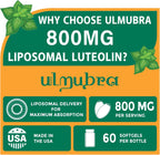 Ulmubra 800 mg Luteolina Liposomal - Suplemento Antioxidante de Alta Absorción, 60 Perlas