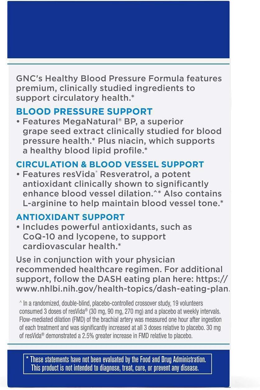 GNC Preventive Nutrition Fórmula para Presión Arterial Saludable - 90 Cápsulas