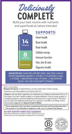 New Chapter Multivitamínico Líquido con Minerales - 22 Vitaminas Esenciales - Sabor a Bayas Mixtas - 887 ml (30 oz)