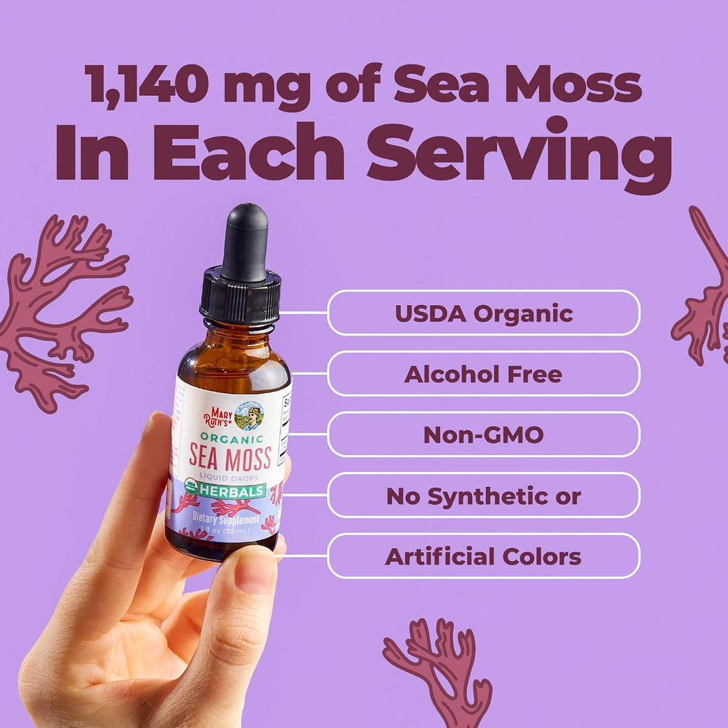MARYRUTH'S Organic Irish Sea Moss Liquid Drops - 30 ml