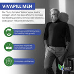 America Medic & Science VivaPill para Hombres (120 Cápsulas) - Suplemento para Cabello, Piel y Uñas con Biotina, Colágeno y Queratina