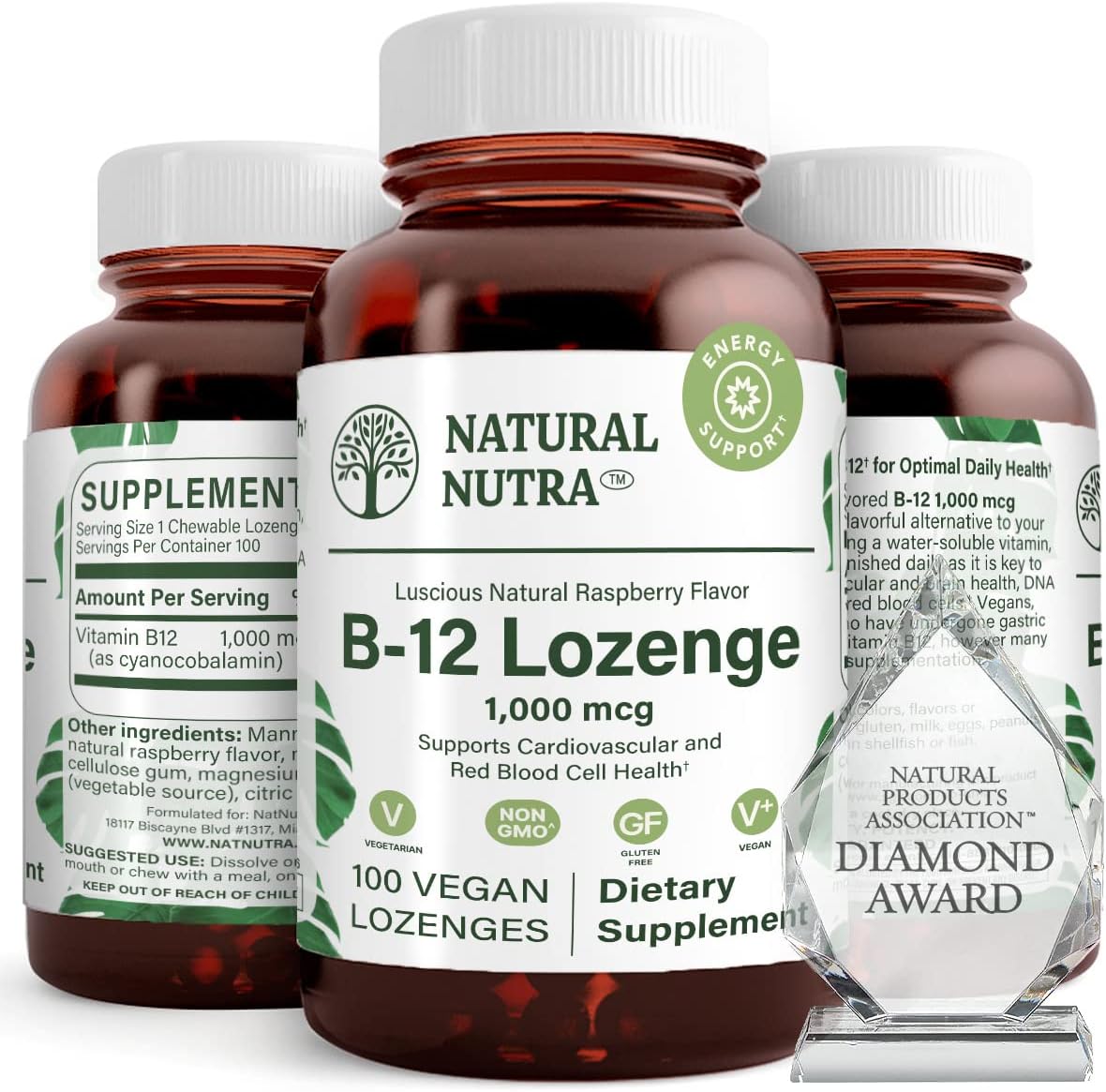 Natural Nutra Vitamina B12 - 100 Comprimidos Sublinguales