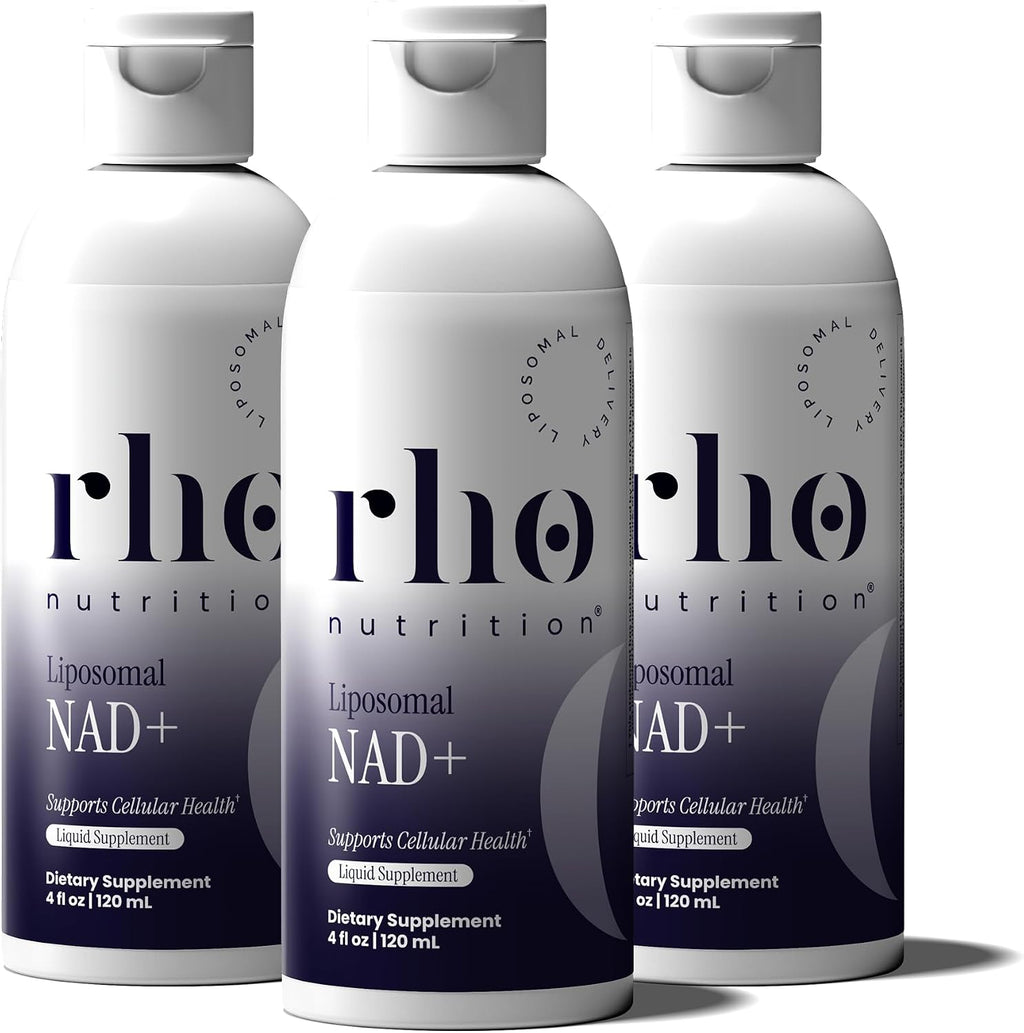 Rho Nutrition Liposomal NAD+ – Liquid Supplement Designed to Help Support Absorption – Active Form of NAD+ Helps Support Normal Cellular Health, Healthy Aging, Energy Metabolism and Overall Vitality