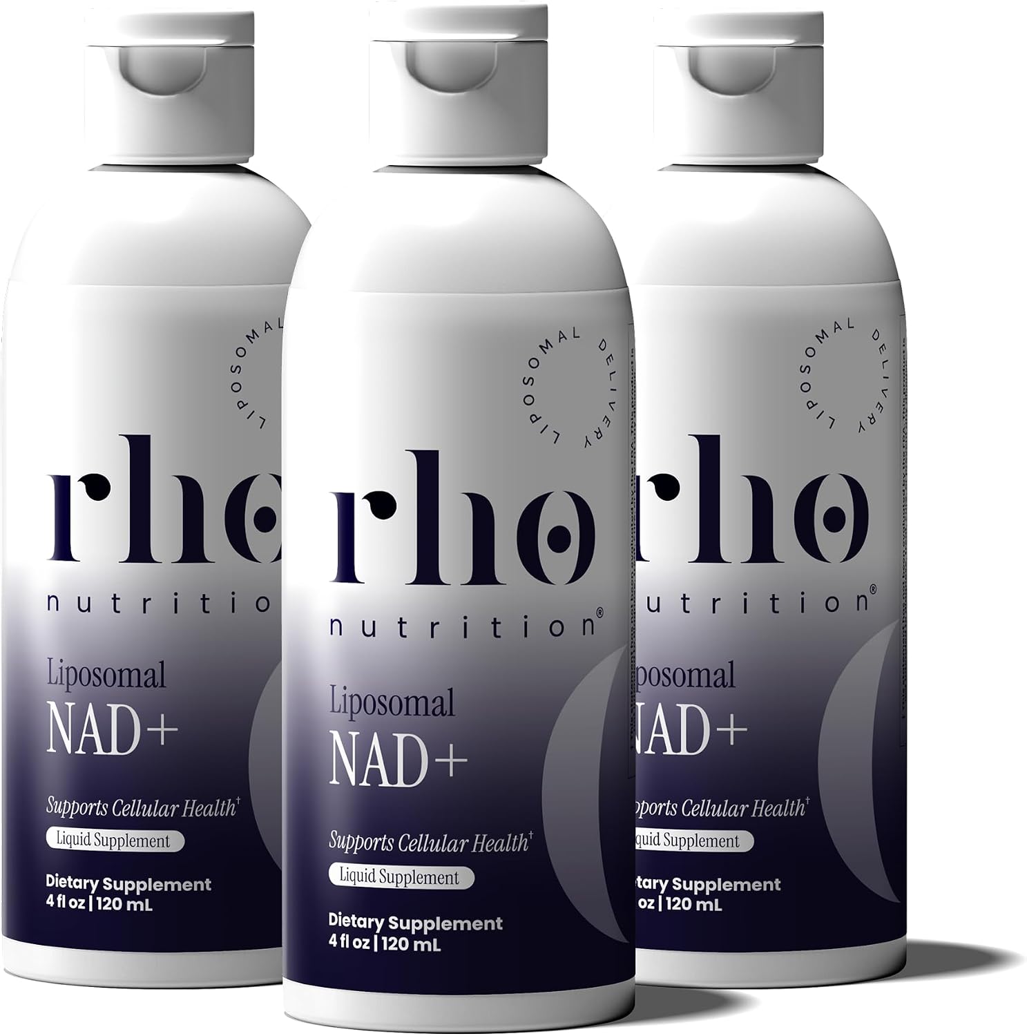 Rho Nutrition Liposomal NAD+ – Suplemento Líquido de NAD+ – Ayuda a Apoyar la Salud Celular, el Envejecimiento Saludable y el Metabolismo Energético – Pack de 6