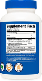 Nutricost Extracto de Andrographis en Cápsulas (1000mg) (120 Cápsulas) - Suplemento Herbario Vegetariano, 60 Raciones