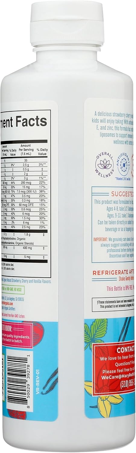 MaryRuth's Multivitamínico Orgánico para Niños con Liposomas, 450 ml