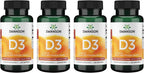 Swanson Vitamina D3 5000 UI - 125 mcg de Colecalciferol (250 Cápsulas Blandas)