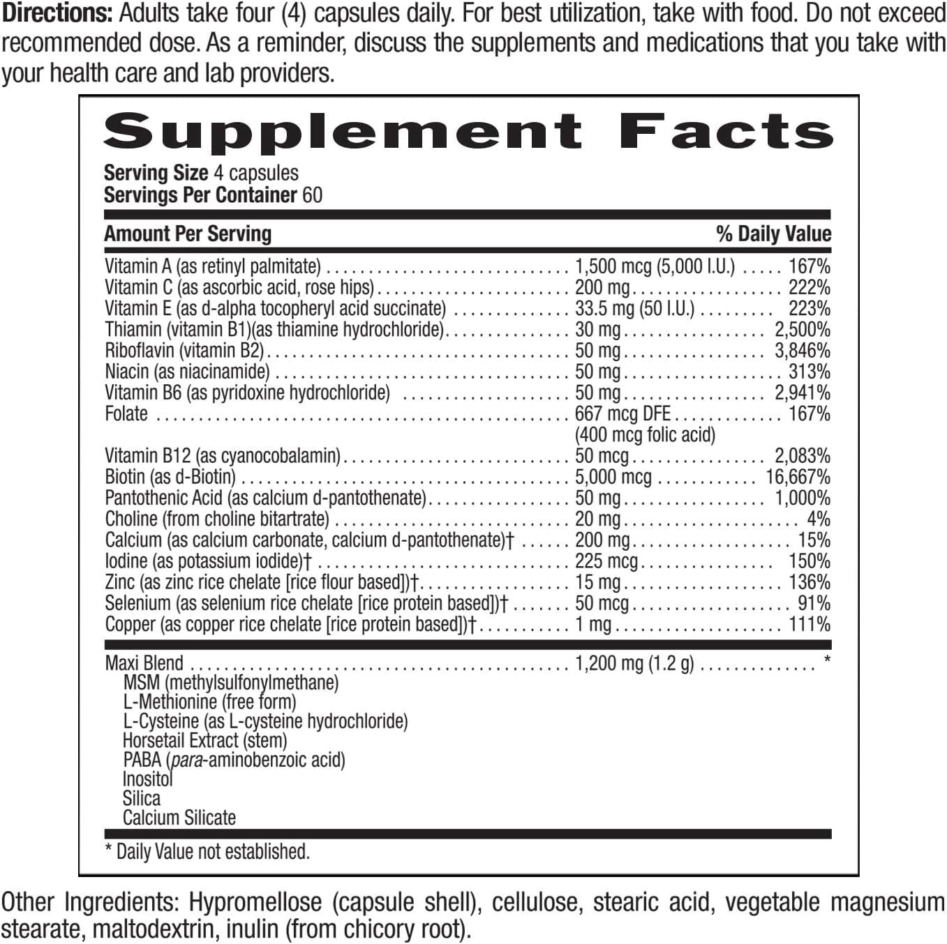 Country Life Maxi-Hair Plus Biotin - 240 comprimidos