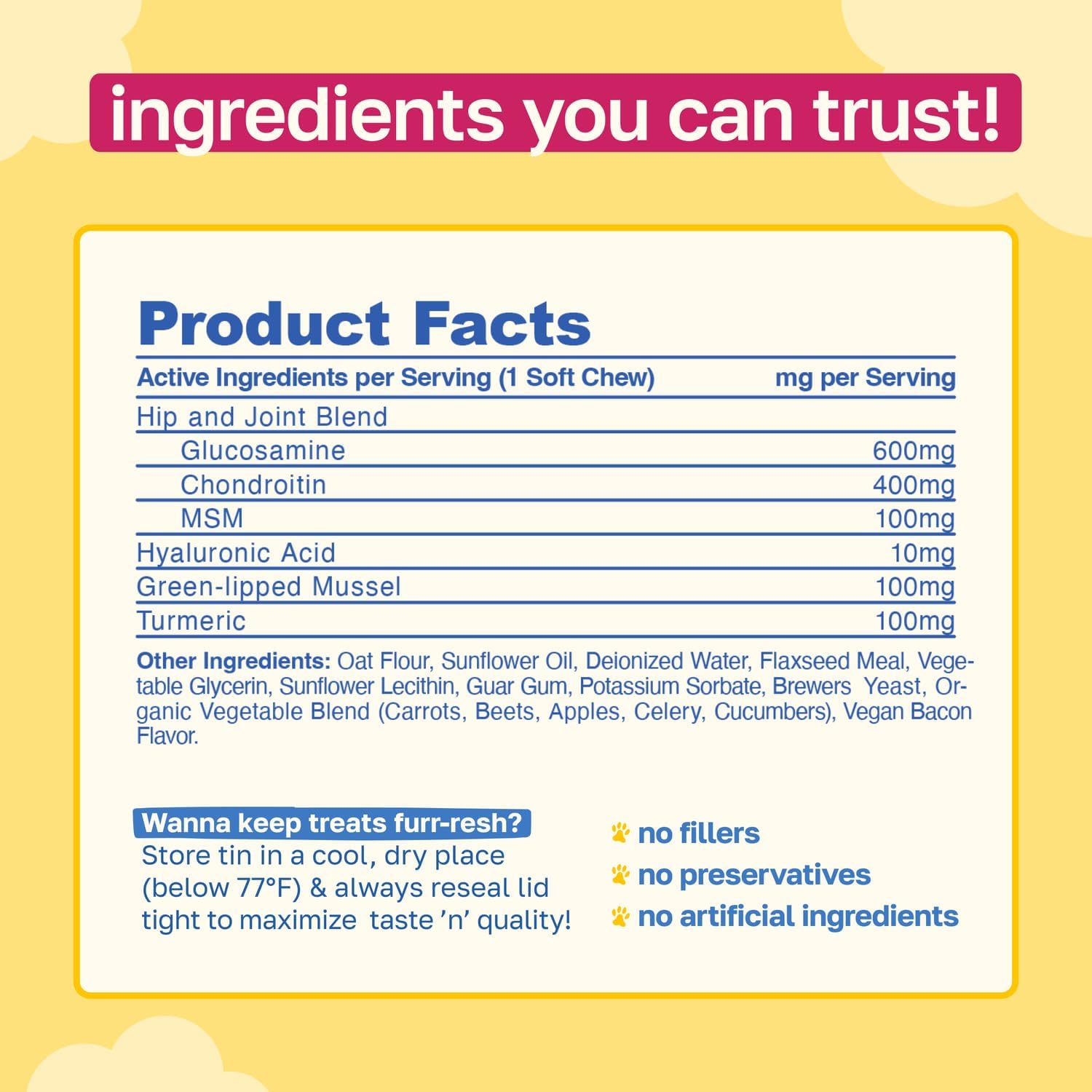 Happy Paws Suplemento para la Piel y el Pelaje de Perros, Apoyo para Picor y Alergias, Confort para Piel Seca y Control de Caída del Pelo con Aceite de Coco y Vitamina B12, Sabor a Pollo Vegano, 100 Masticables