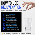 DRINK HRW Rejuvenation Tabletas de Agua con Hidrógeno Molecular: 12 ppm H2, Patentado, Fabricado en EE.UU., Certificado IHSA - Suplemento de Hidrógeno y Magnesio (Raspberry, 60 uds)