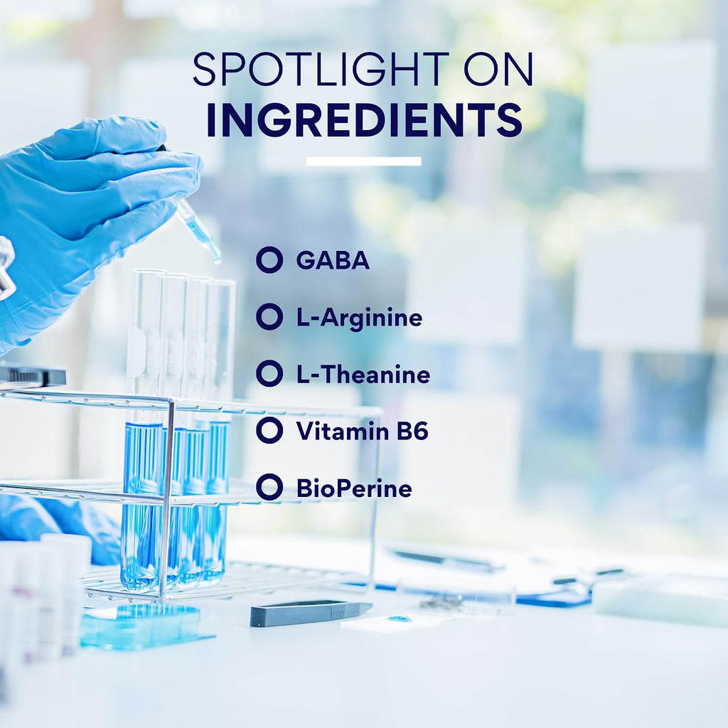 Research Verified GABA+ - 600mg GABA con L-Teanina y L-Arginina - 60 Cápsulas Veganas (Pack de 3)