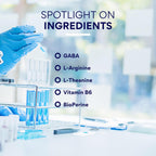 Research Verified GABA+ - 600mg GABA con L-Teanina y L-Arginina - 60 Cápsulas Veganas (Pack de 3)