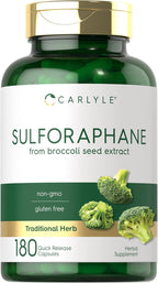 Carlyle Sulforafano 400 mcg - 180 Cápsulas de Extracto de Semilla de Brócoli