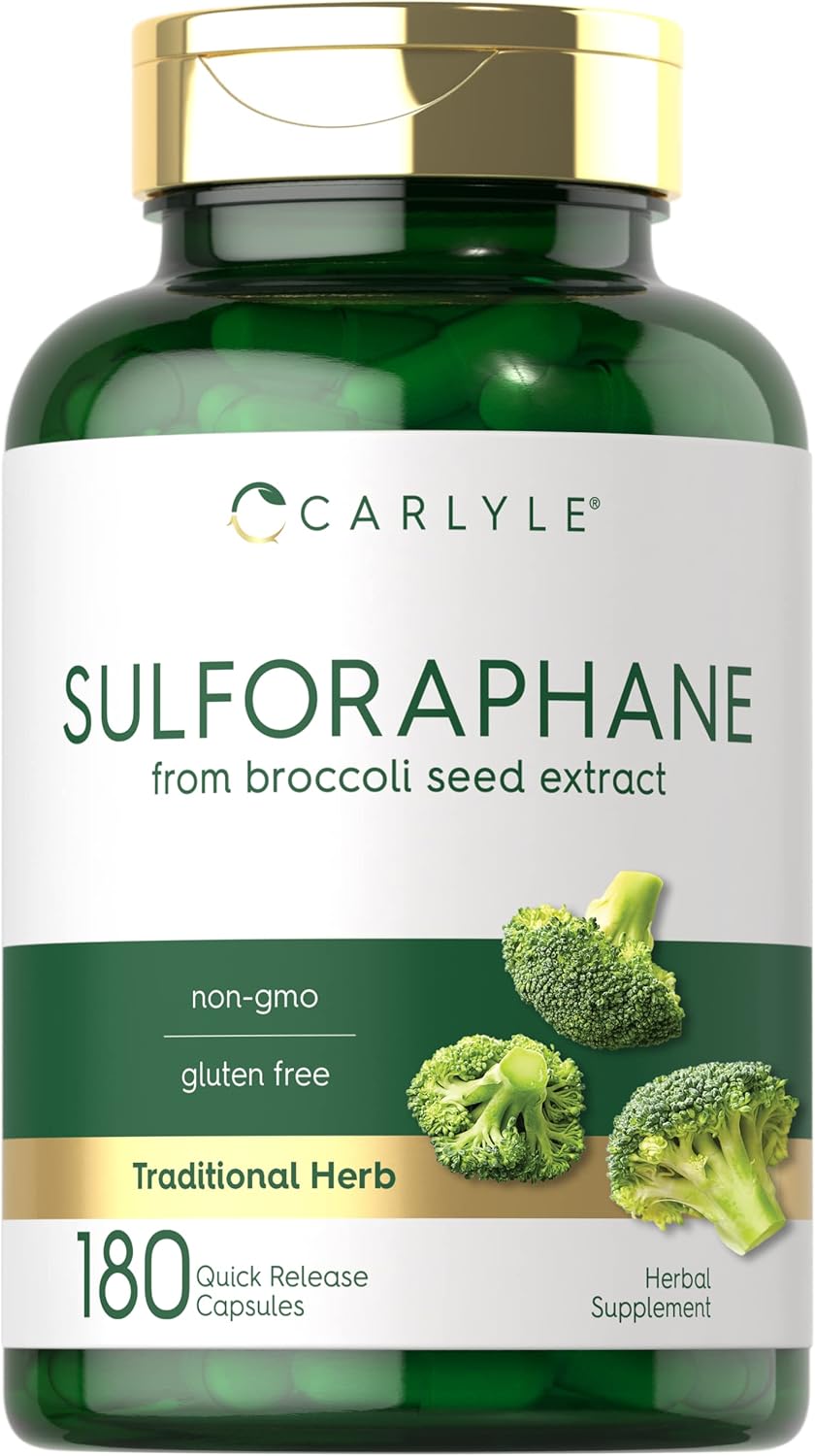 Carlyle Sulforafano 400 mcg - 180 Cápsulas de Extracto de Semilla de Brócoli