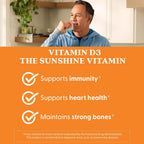 Doctor's Best Vitamina D3 1000 UI, 180 Cápsulas Blandas - Suplemento de Vitamina D para el Sistema Inmunológico y Huesos