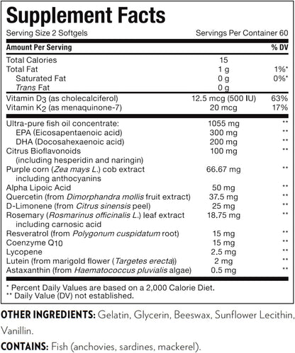 ageLOC Youth, Suplemento Dietético con Mezcla Antioxidante Avanzada, 120 Cápsulas blandas – Image 2