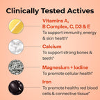 HUM Base Control Multivitamin para Mujeres – 22 Vitaminas y Minerales Esenciales con Hierro, Biotina y Zinc – 30 Cápsulas